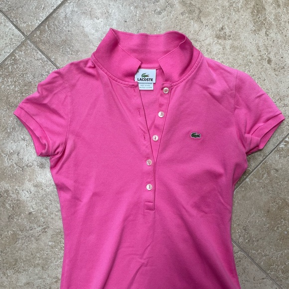 LACOSTE pink polo - Picture 2 of 6